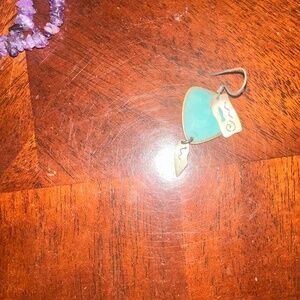 Silver Turquoise One Earring